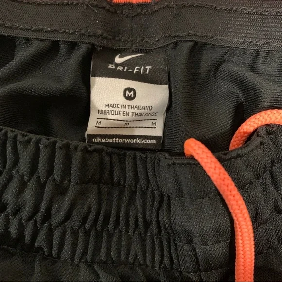 Nike Dri-Fit Lebron James Basketball Shorts Orange / Black Sz Medium - Picture 5 of 7